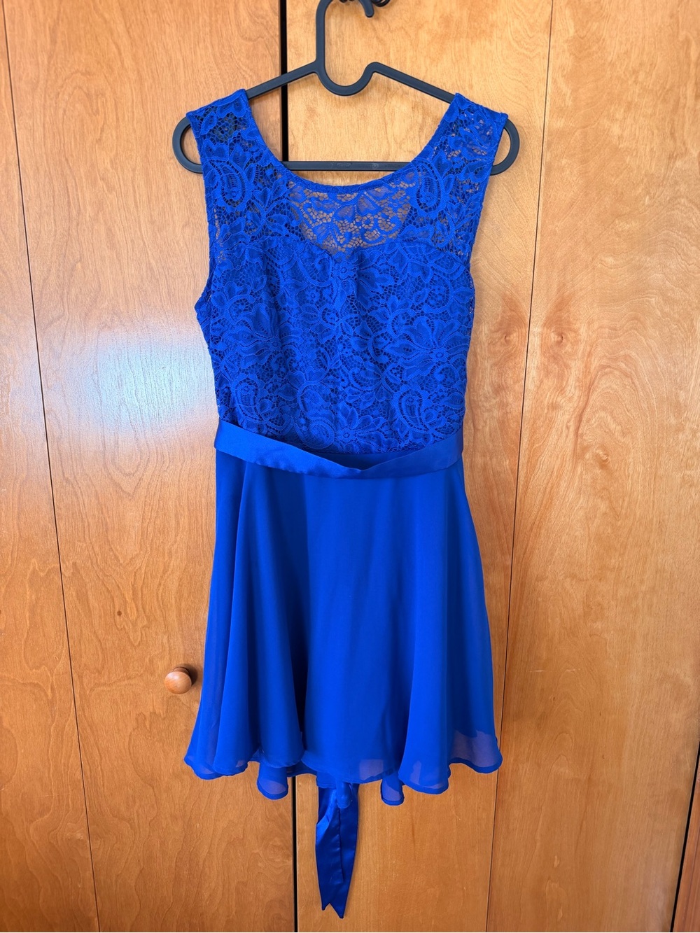 Bery LOVE Blue Lace Mini Dress